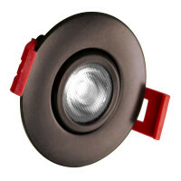 DGD211203KRDOB 2 in Aperture Dimmable Recessed LED Downlight, LED Lamp, 4.8 W Fixture, 120 V AC, Cast Aluminum Housing