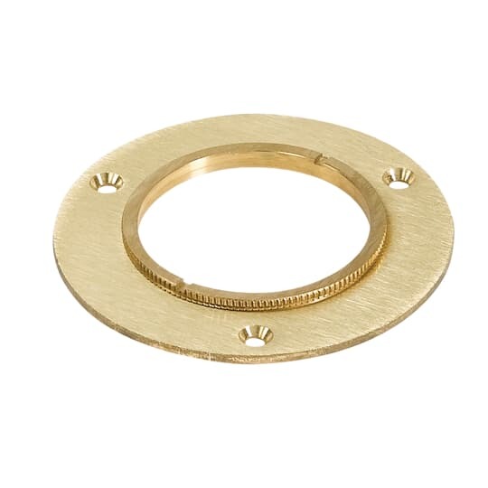 P-60-3B Steel City MopTite Cover Plate, 5-11/16 in Dia, Brass