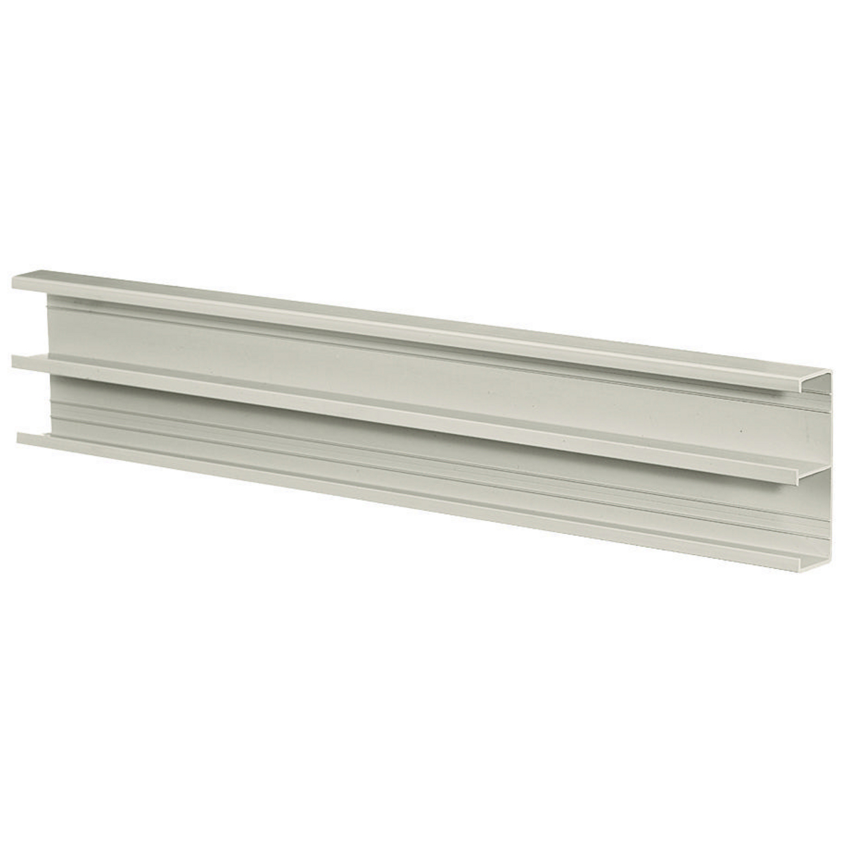 PB2B5 PB2 2-Channel Extruded Non-Metallic Removable Standard Raceway Base, 5 ft L x 4-1/2 in W x 1.42 in H, Thermoplastic, Office White