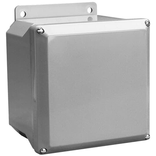 NS884 Carlon Nema Enclosure, 8 in W x 4 in D 8 in H, NEMA 1/2/3/3S/3X/3SX/4/4X/12 NEMA Rating, Polycarbonate