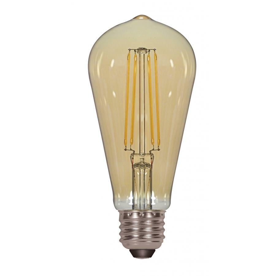 S9585 Dimmable Filament LED Lamp, 4.5 W, 40 W Incandescent Equivalent, E26 Lamp, ST19 Shape, 380 Lumens
