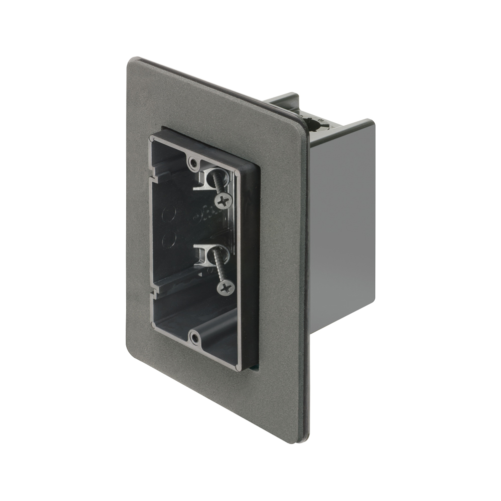 F101F One-Box Non-Conductive Versatile Vapor Box With (2) Captive Screws, Plastic, 22 cu-in Capacity, 1 Gang, 5.99 in L x 4.5 in W x 3.51 in H