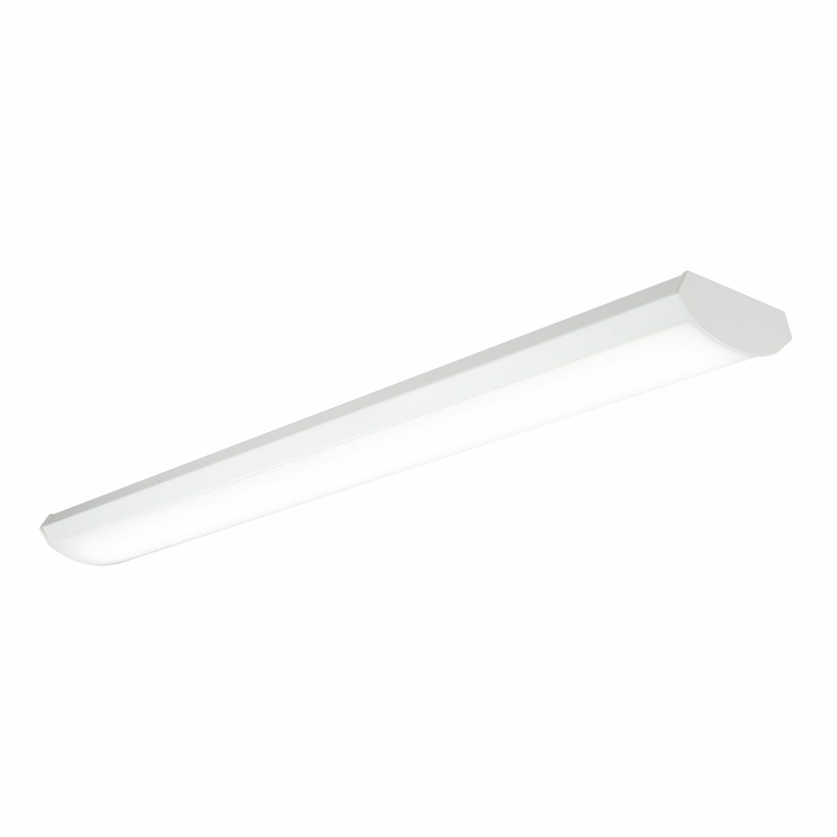 4WPLD4035R Metalux WPLD Low Profile Wraparound, 37 W Fixture, 120 V, White Enamel Painted Housing