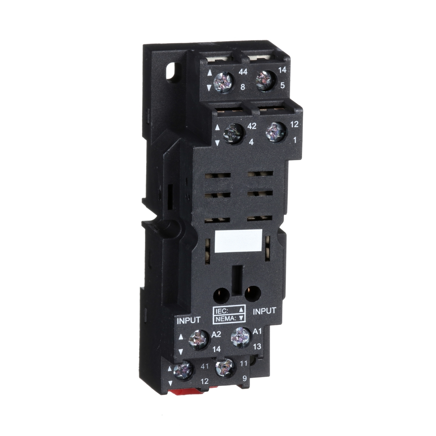 RPZF2 Zelio Flat Mixed Relay Socket, 250 V AC, 16 A, For Use With Zelio RPM (2 CO) Plug-In Relay, 8 Pin