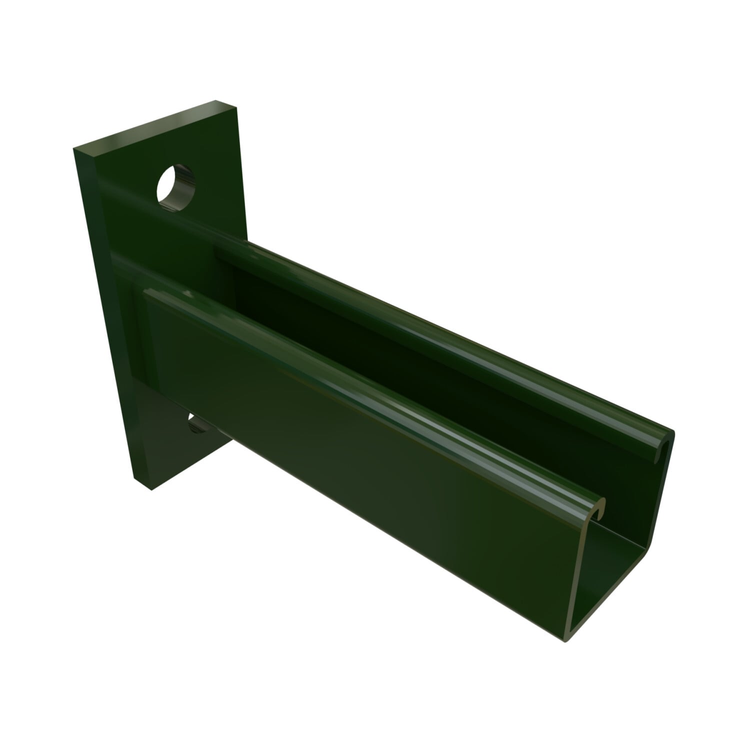 P2944-GR Channel Bracket, 6 in L x 1-5/8 in W x 1/4 in THK, HRPO Steel