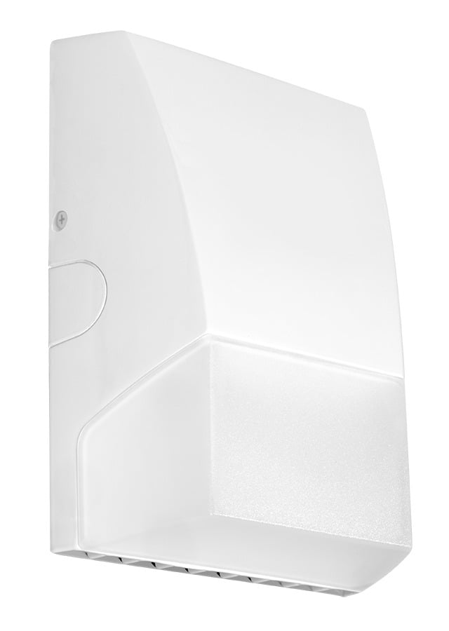 BRISKM48L-W BRISK Economical Outdoor Wallpack,) LED Lamp, 34.5 W Fixture, 120/208/240/277 V AC, White/Polyester Powder Coated Housing