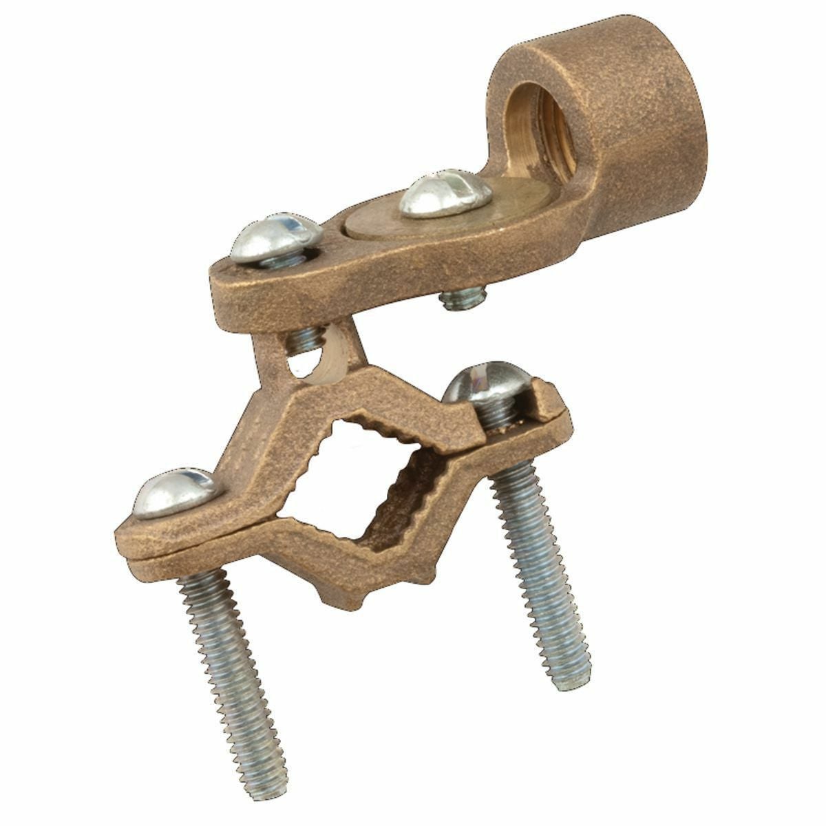 2522 T&B Ranger Liquidtight Strain Relief Cord Connector, 1/2 in Trade, 3/8 to 1/2 in Cable Openings, Die Cast Zinc, Zinc Plated