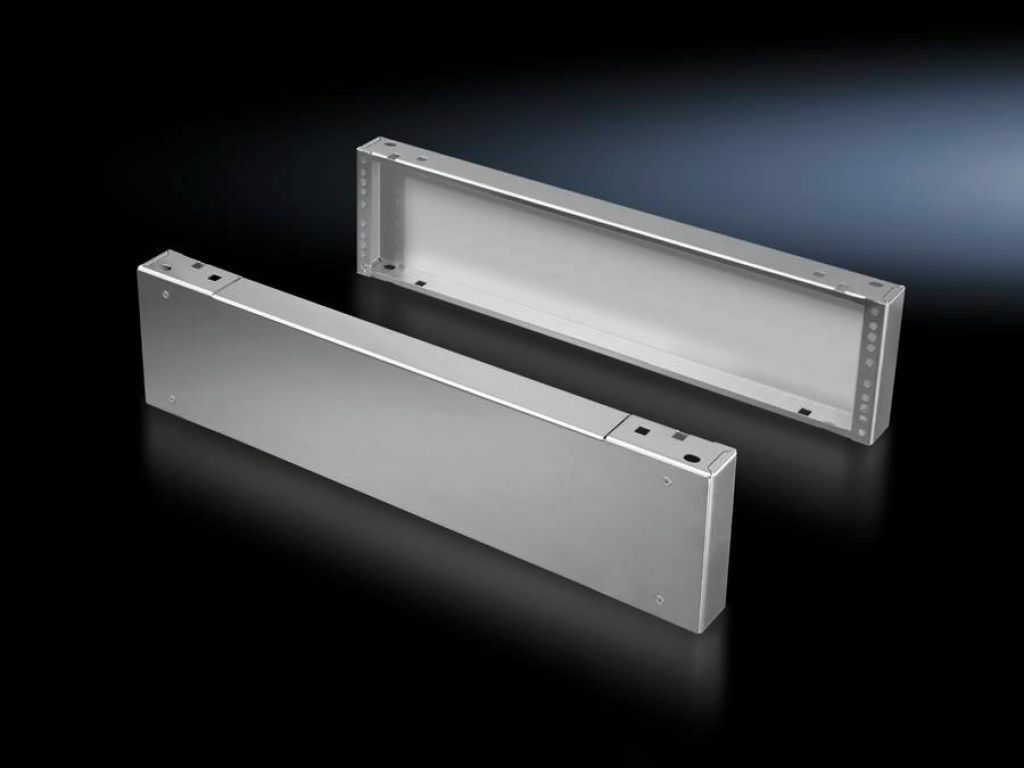 8702600 Front/Rear Base/Plinth Component, 7.9 in H, For Use With TS 8, SE Series 24 in W Enclosure, Stainless Steel