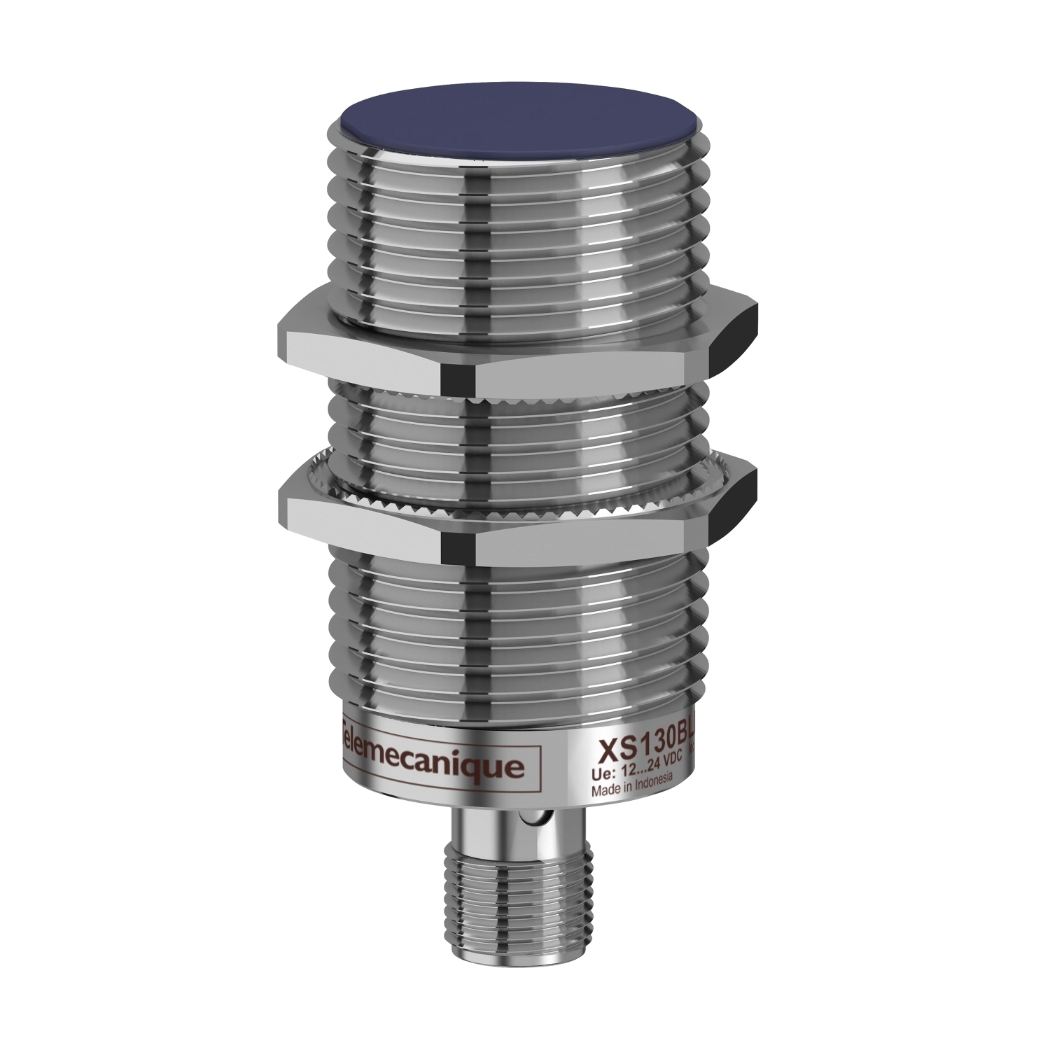 XS130BLPAM12 OsiSense XS Fixed Cylindrical Proximity Sensor With Reverse Polarity Protection, Inductive, PNP Output, 1NO Contact, 10 to 36/12 to 24 V DC