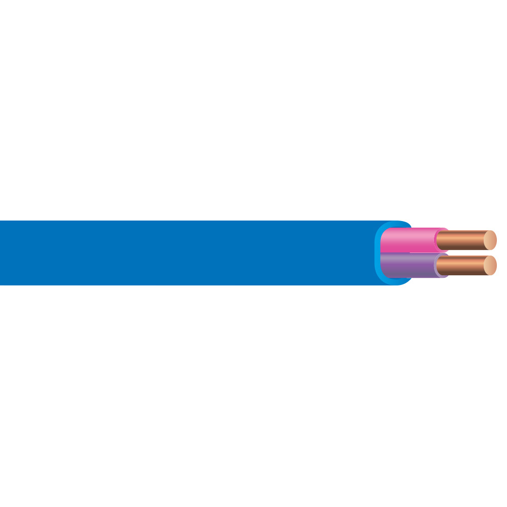 64350501 Low Voltage Control and Signal Cable, Spool Packaging, (2) 16 AWG Copper Conductor, 1000 ft L