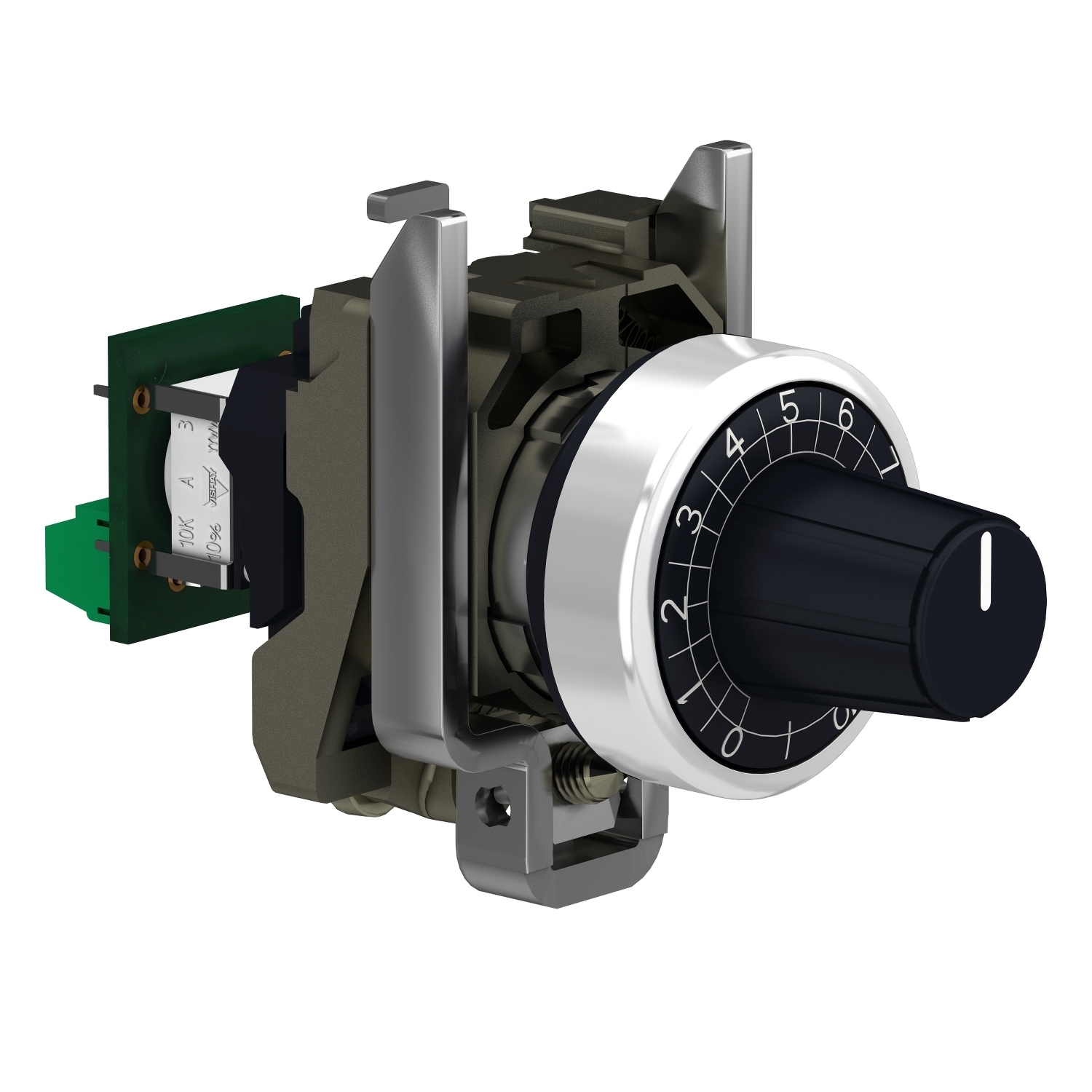 XB4BD912R100K Harmony Standard Complete Potentiometer, 30 V AC/42 V DC, 1 W Power Rating, 100 kOhm