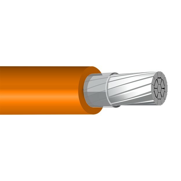 XHHW Cable, 250 KCMIL, Orange, Stranded, Aluminum Conductor, 2500 Foot Reel