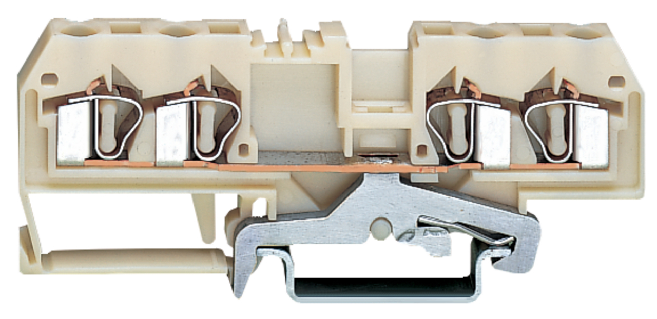 281-658 Operating Tool Conductor Terminal Block, 28 to 12 AWG Wire, 1 Poles, DIN Rail Mount