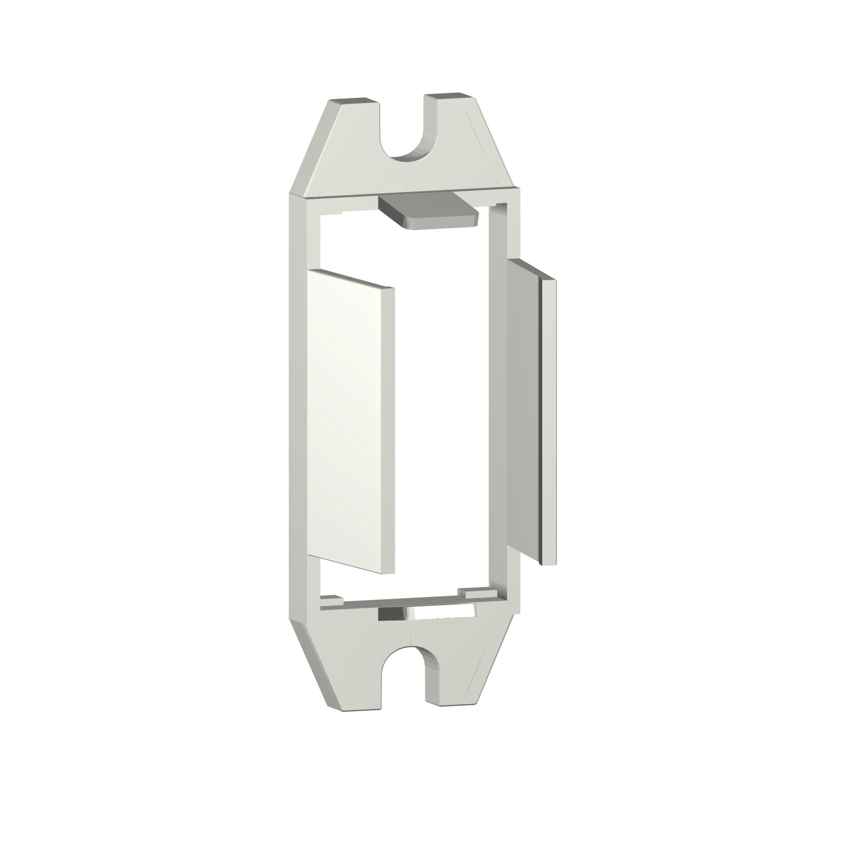 RPZ1FA Flat Pin Mounting Adapter With Fixing Lugs, For Use With Zelio RPM 1 C/O Power Plug-In Relay