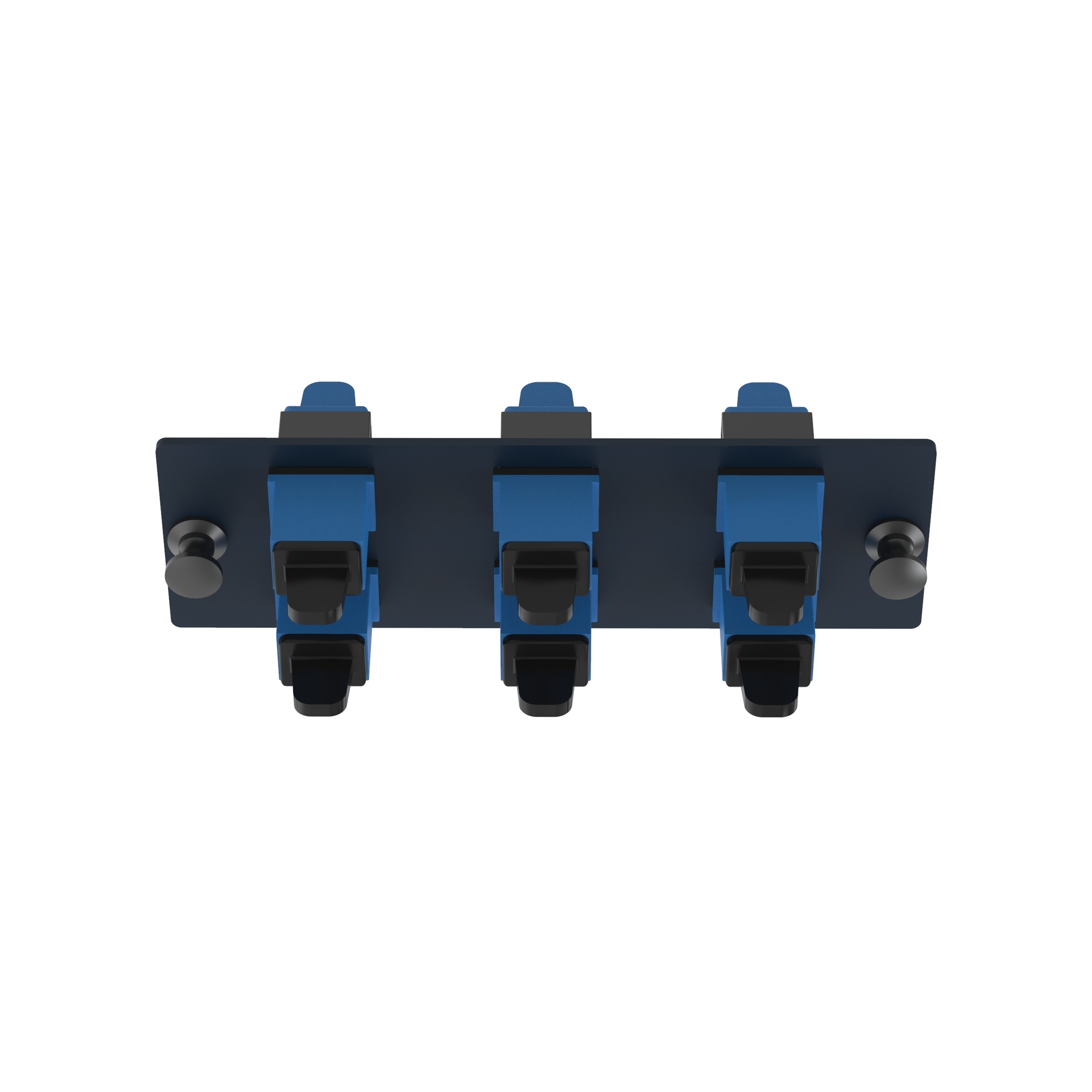 FAP6WBUSCZ OptiCom Duplex Front Loading Type SC Fiber Adapter Panel With (6) SC Simplex Single Mode Fiber Optic Adapters, (6) OS1/OS2 Single-Mode Fiber