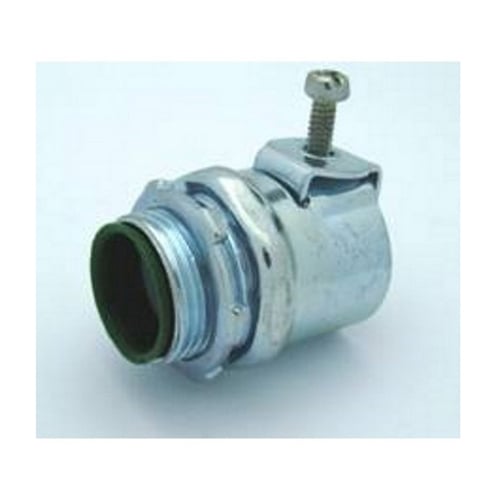 572-SI Bridgeport U-Shaped Strap Connector, 3/4 in Trade, 1 Conductors, 0.945 in Cable Openings, Steel, Zinc Plated