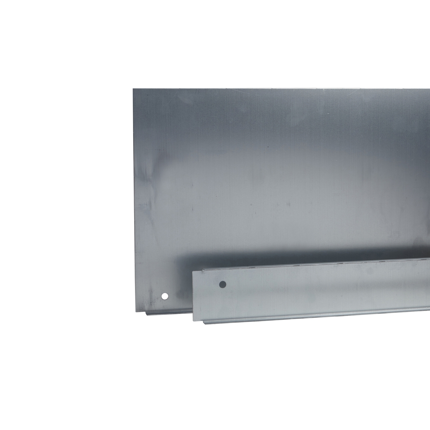 NSYEC851 1-Entry Cable Gland Plate, For Use With Special SF Enclosure, 1.5 mm THK, Galvanized Steel, Gray