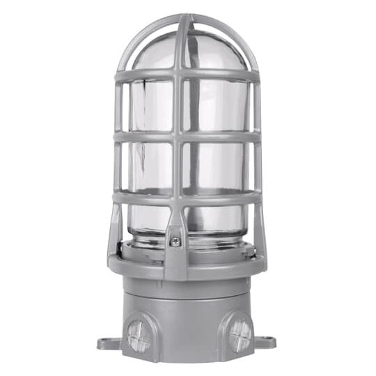 VXG-11-C Red Dot Outdoor Vaporproof Light Fixture, 100 W Fixture, Aluminum Lacquer Housing