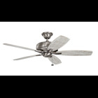 This casual, classic 52in; Terra ceiling fan in Burnished Antique Pewter is designed to move a large amount of air.