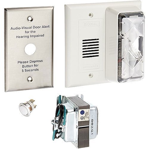 7005B-G5 CFA Hotel Room Annunciator Kit, 120 V AC Primary/24 V AC Secondary, Xenon Lamp, 92 dB at 1 m/82 dB at 10 ft Sound, Blue Lens
