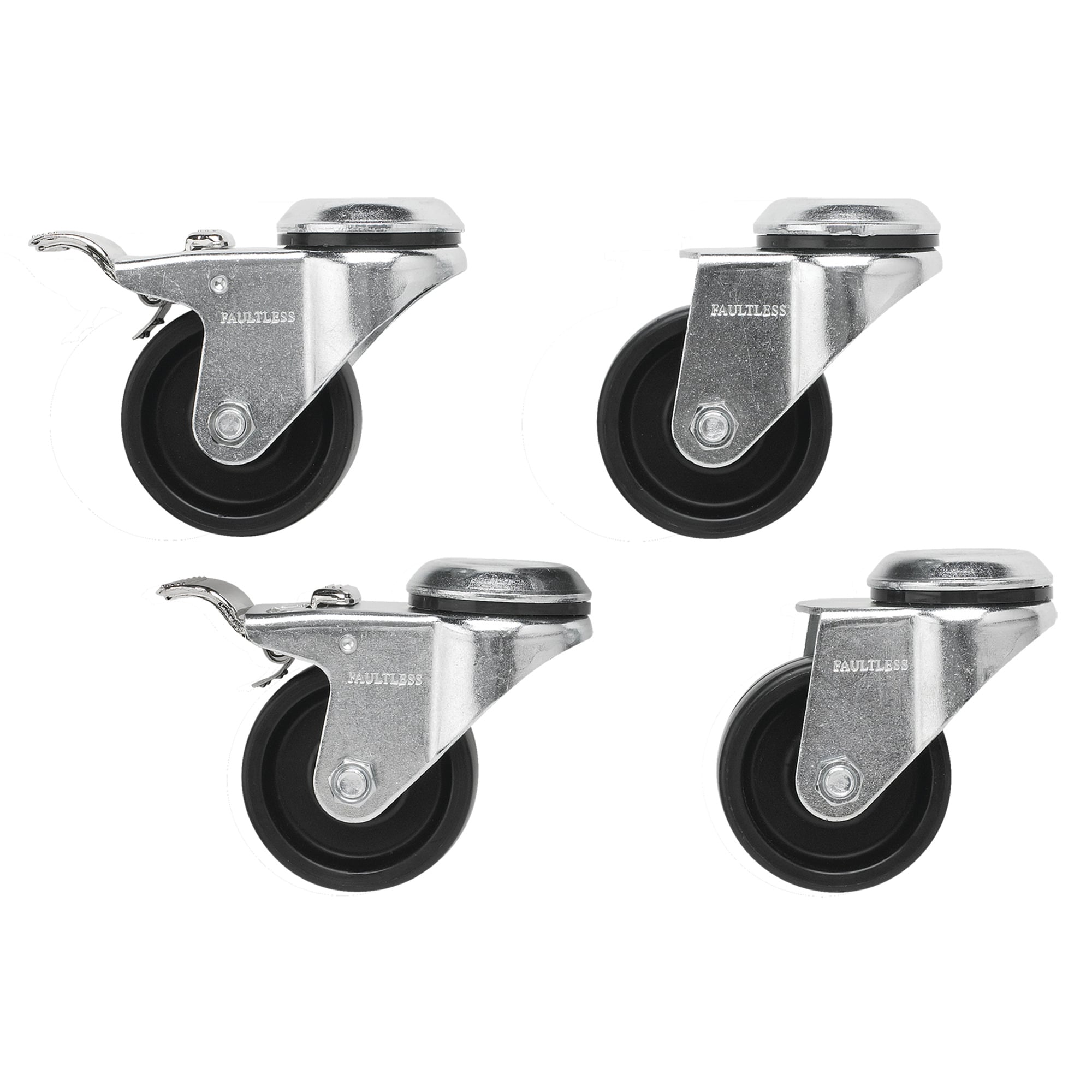 PC1M12 ProLine P20 Caster Kit, For Use With ProLine Modular Enclosures, Steel