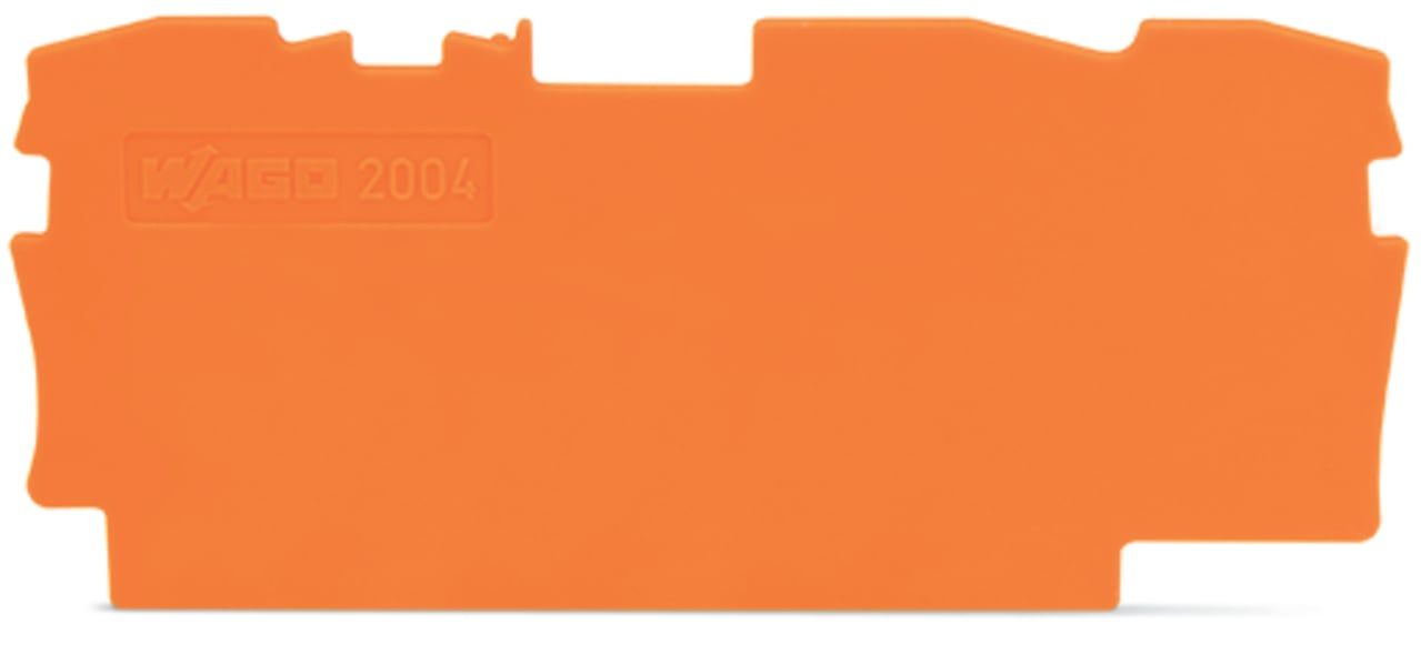 2004-1392 Half Sine End and Intermediate Plate, Polyamide, Orange