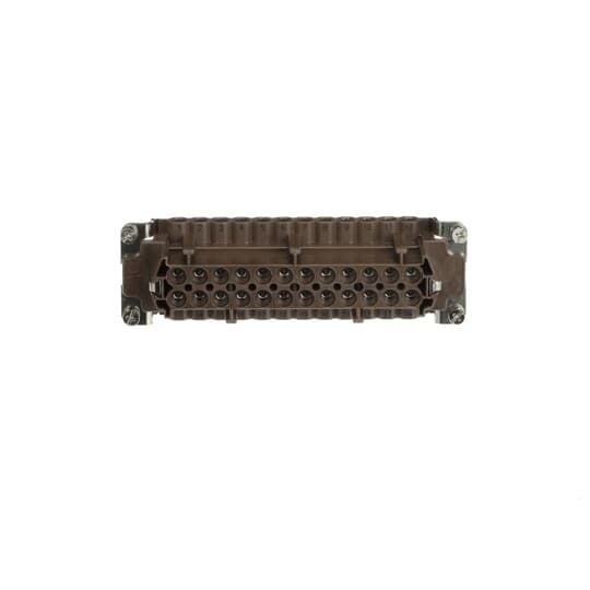FS124T Pos-E-Kon T Series Terminal Insert, 24 Positions, 20 to 14 AWG Wire, Female Screw Connection, Glass Filled Thermoplastic