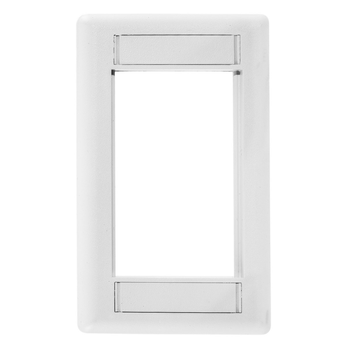 IMF1W Modular Plate Frame, 1 Gangs, 6 Ports, High-Impact Thermoplastic, White, For Use With iSTATION 3-Unit Module