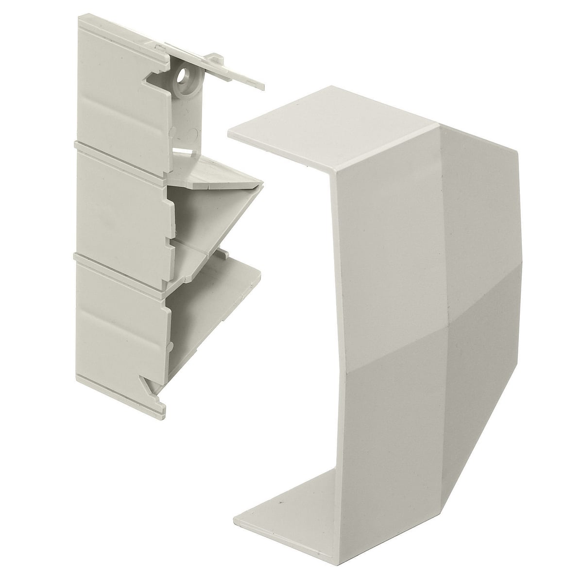 PB3REDA PB2/PB3 2/3-Channel Extruded Non-Metallic Standard Raceway Reducer, For Use With BaseTrak Non-Metallic Raceway, 3.5 in L x 4.72 in W x 1.73 in H, Office White