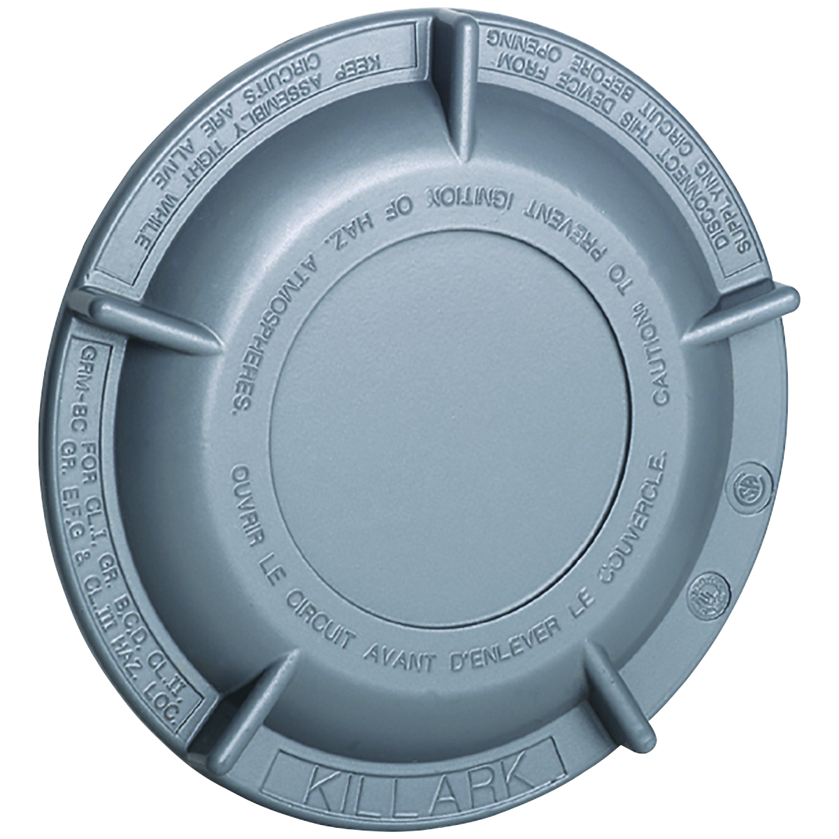 GRM-BC GRM Type 4 Threaded Blank Cover, 6.219 in L x 6-7/32 in W x 1-3/4 in D, For Use With GRM Series Enclosure, Aluminum
