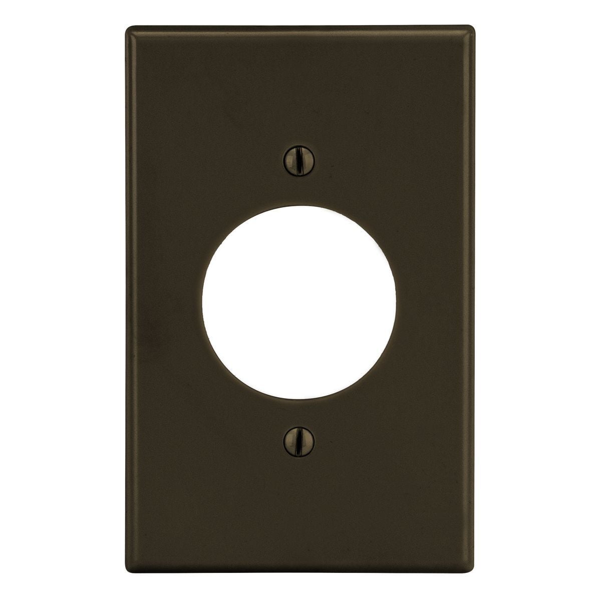 P720 Non-Metallic Standard Wall Plate, 1 Gangs, 2.88 in W x 4.63 in H, Polycarbonate Thermoplastic, Brown