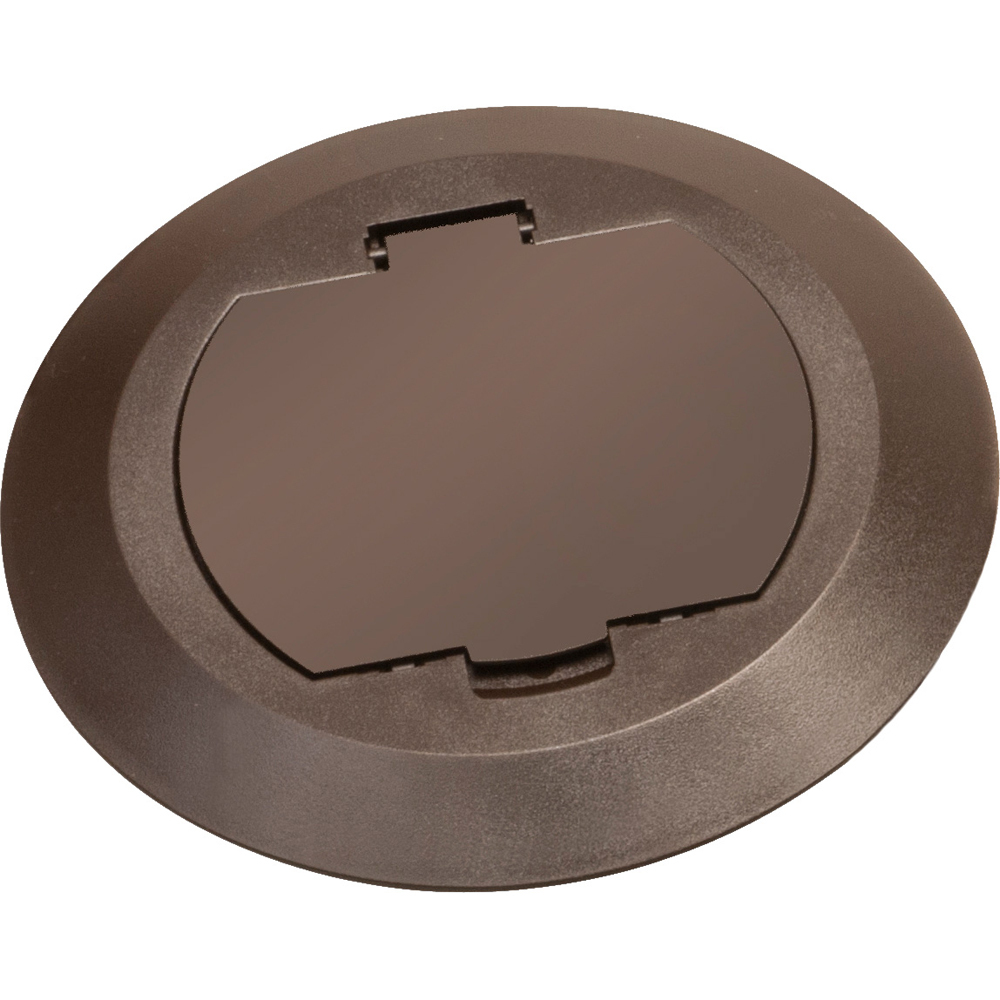 FLBC4520BR Floor Box Cover Kit, 5-3/4 in Dia, Plastic