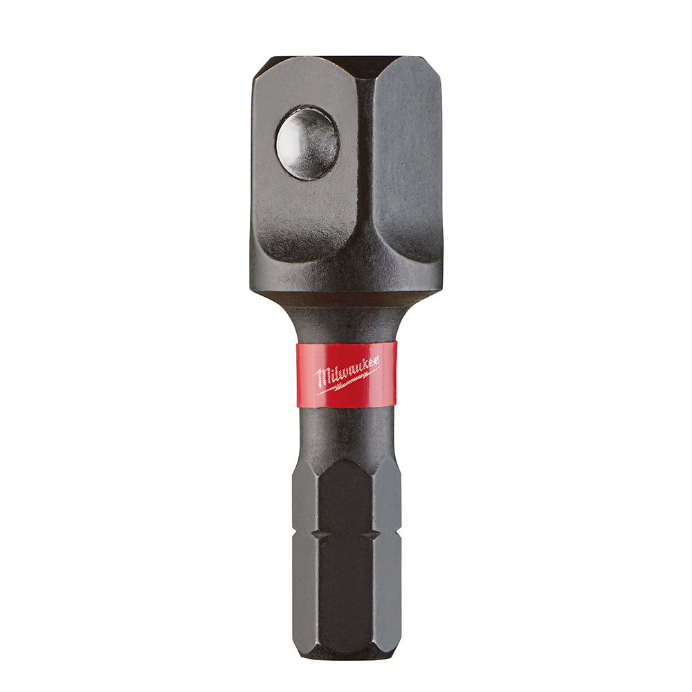 48-32-5721 Impact Duty Socket Adapter, For Use With SHOCKWAVE Magnetic Bit Tip Holders, 1/4 in Hex x 3/8 in Square Drive, Hex Shank
