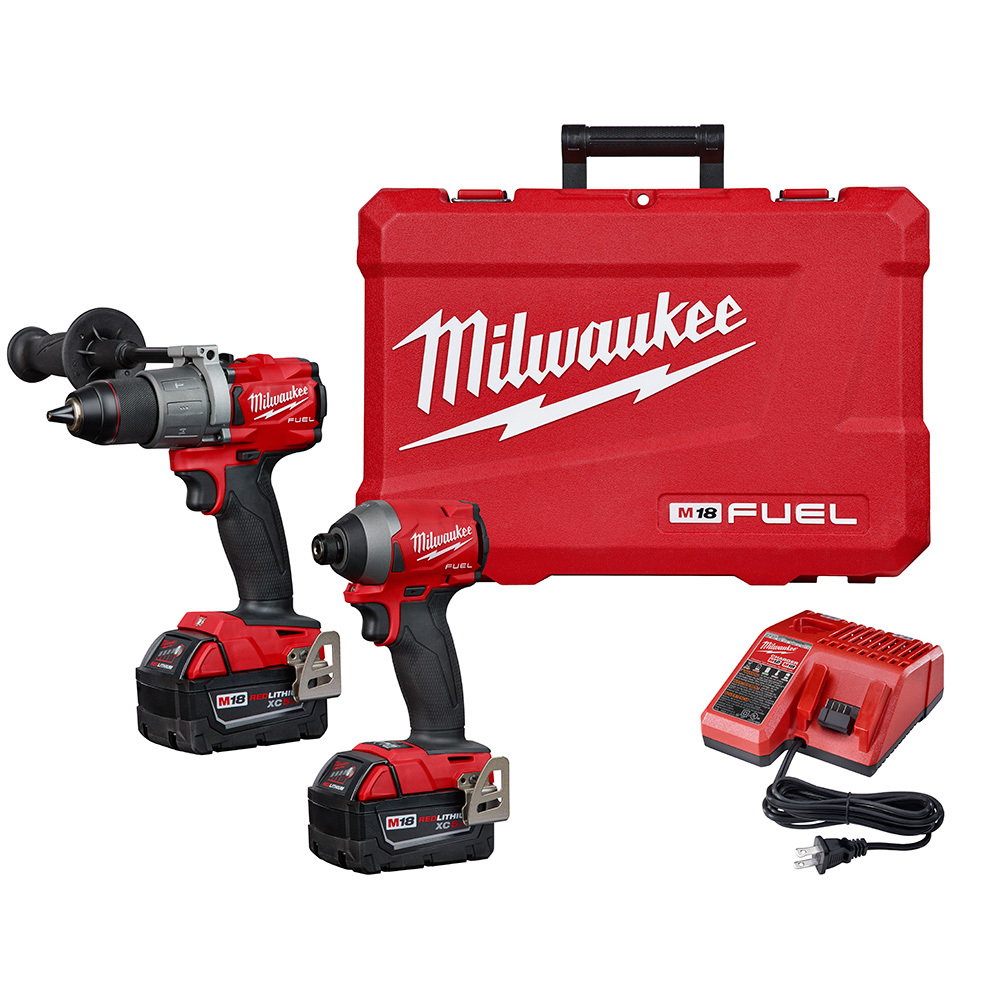 2997-22 M18 2-Tool Cordless Combination Kit, Tools: Hammer Drill/Driver, Impact Driver and Reciprocating Saw, 18 V DC, 5 Ah Lithium-Ion Li-Ion Battery