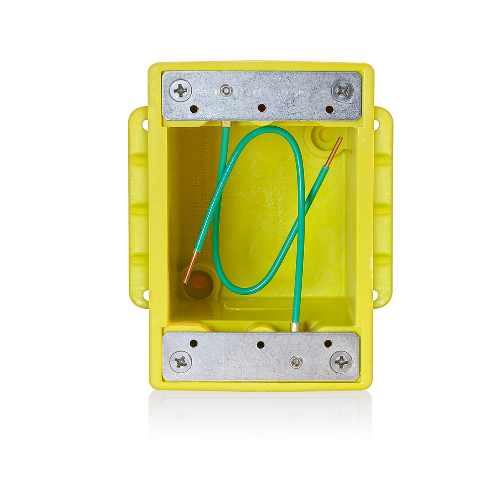 453CR-4 Wetguard Corrosion-Resistant FD Box, Glass Filled Polyester, 1 Gangs, 4.65 in H x 4 in W