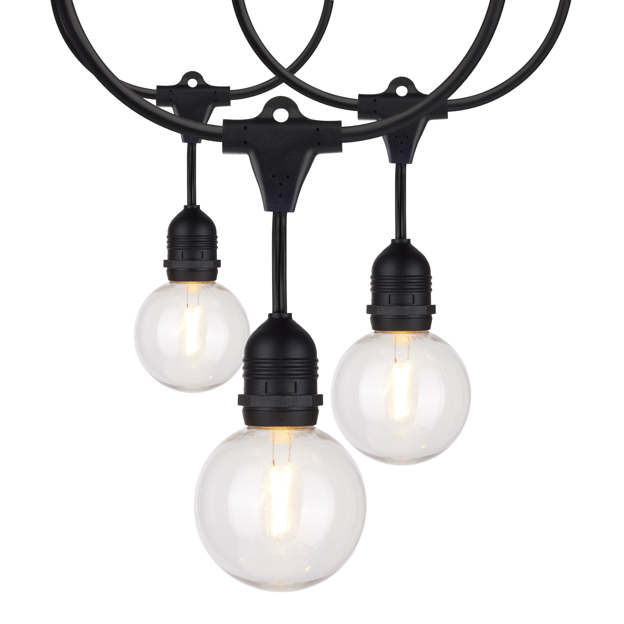 S8034 Non-Dimmable String Light, 24 W Fixture, 120 V, Warm White, (12) Lamps