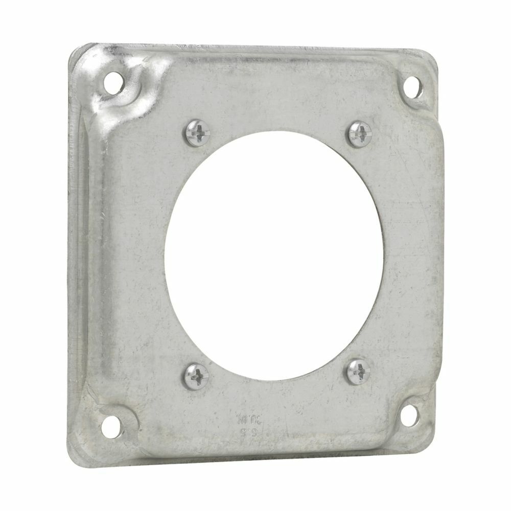 TP518 Thepitt Box Cover, 4 in L x 4 in W, Raised Surface Cover, Steel