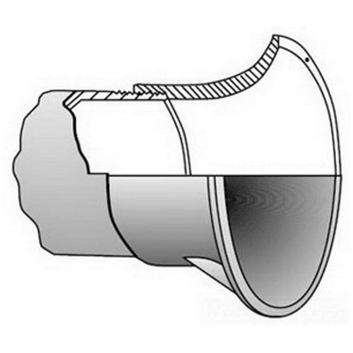 TNS-200 Type TNS Threaded Conduit End Bell, 2 in, For Use With Rigid Conduit/IMC, Malleable/Ductile Iron, Hot-Dipped Galvanized