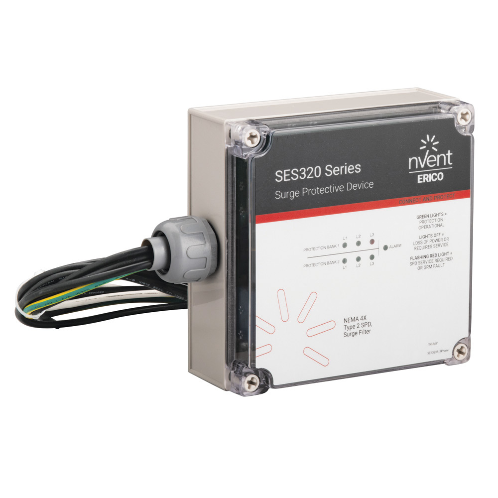SES320B480Y SES320 B Surge Protective Device, 0 to 600 Hz, 200 kA Short Circuit, 3 Phase