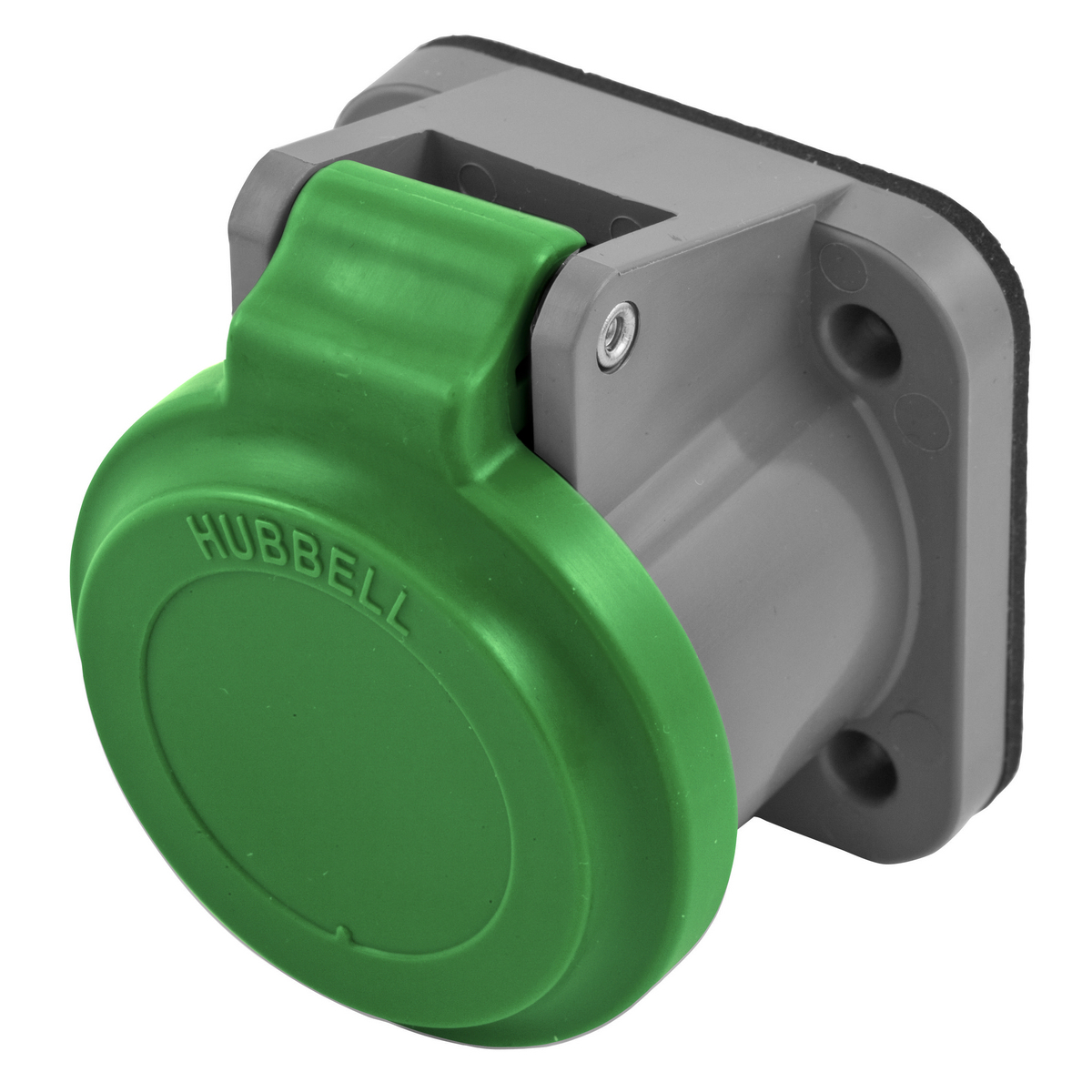 HBLNCGN 16 Series Fabricated Non-Metallic Standard Surface Mount Weather Protective Lift Cover, #1, For Use With 300/400 A 1-Pole Devices, Thermoplastic/Elastomer, Green