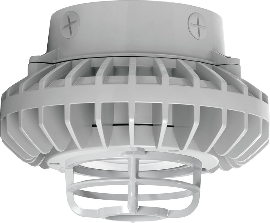 HAZXLED80CF-DG Area Lighting With On/Off Driver, 81 W Fixture, 120/208/240/277 V AC, Gray/Polyester Powder Coating Housing