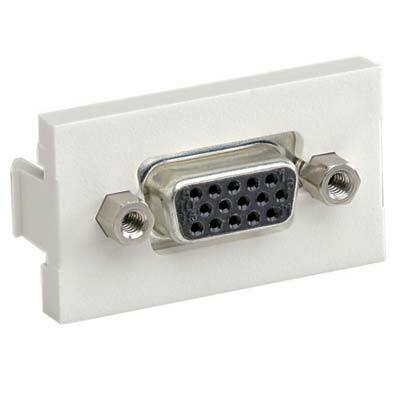 CHD15HDCIWY PanNet Mini-Com SVGA Capable VGA Insert, 15-Pin HD Connector, ABS