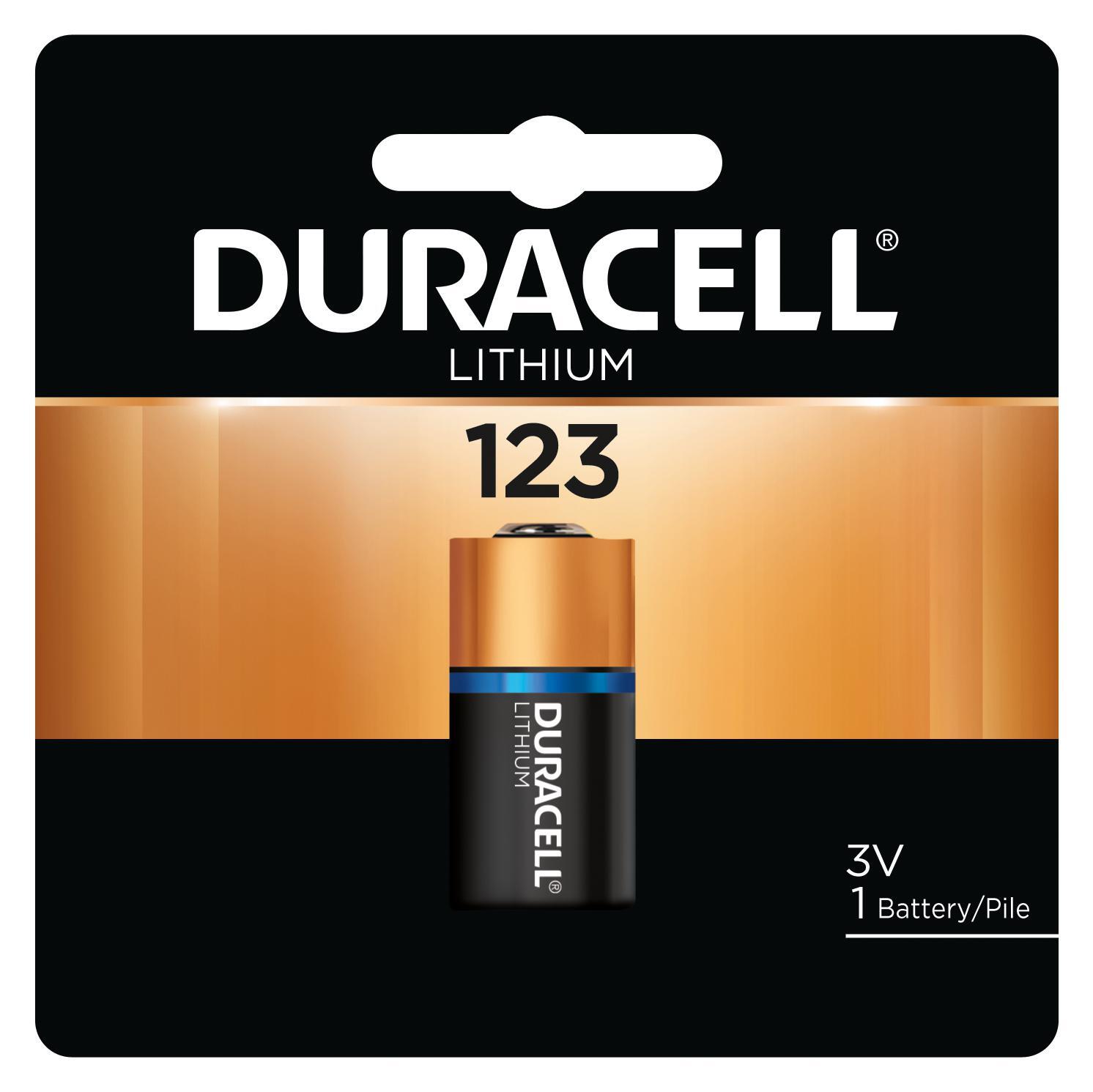 DL123ABPK Cylindrical Battery, Lithium-Manganese Dioxide, 3 V DC Nominal, 1400 mAh Nominal, 123A