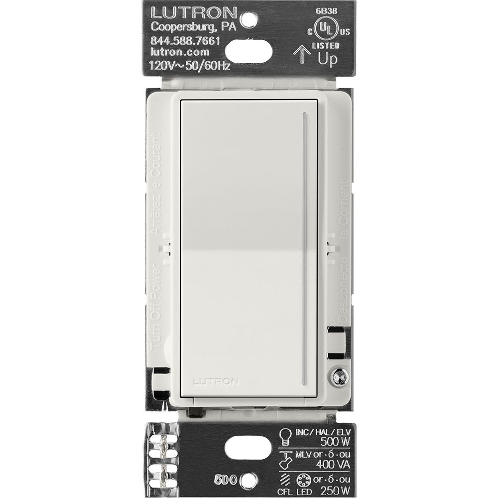 RRST-PRO-N-LG Sunnata RF PRO LED+ Touch Dimmer for RA3 Systems, Phase Selectable, LED/ ELV/ MLV, Neutral Required, 120V, Lunar Gray