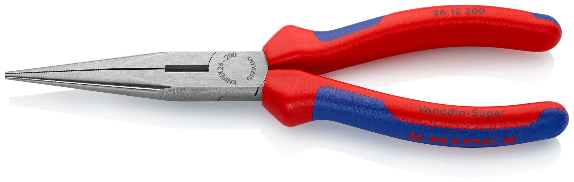 Long Nose Pliers with Cutter, 8 in., Multi-Component, Bulk