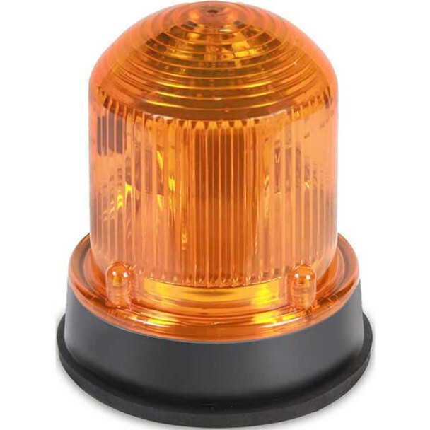 125INCFA24DB 125 Class Standard Flashing Beacon, 24 V DC, Incandescent Lamp, 3-1/4 in Dia, Surface Mount, Amber Lens