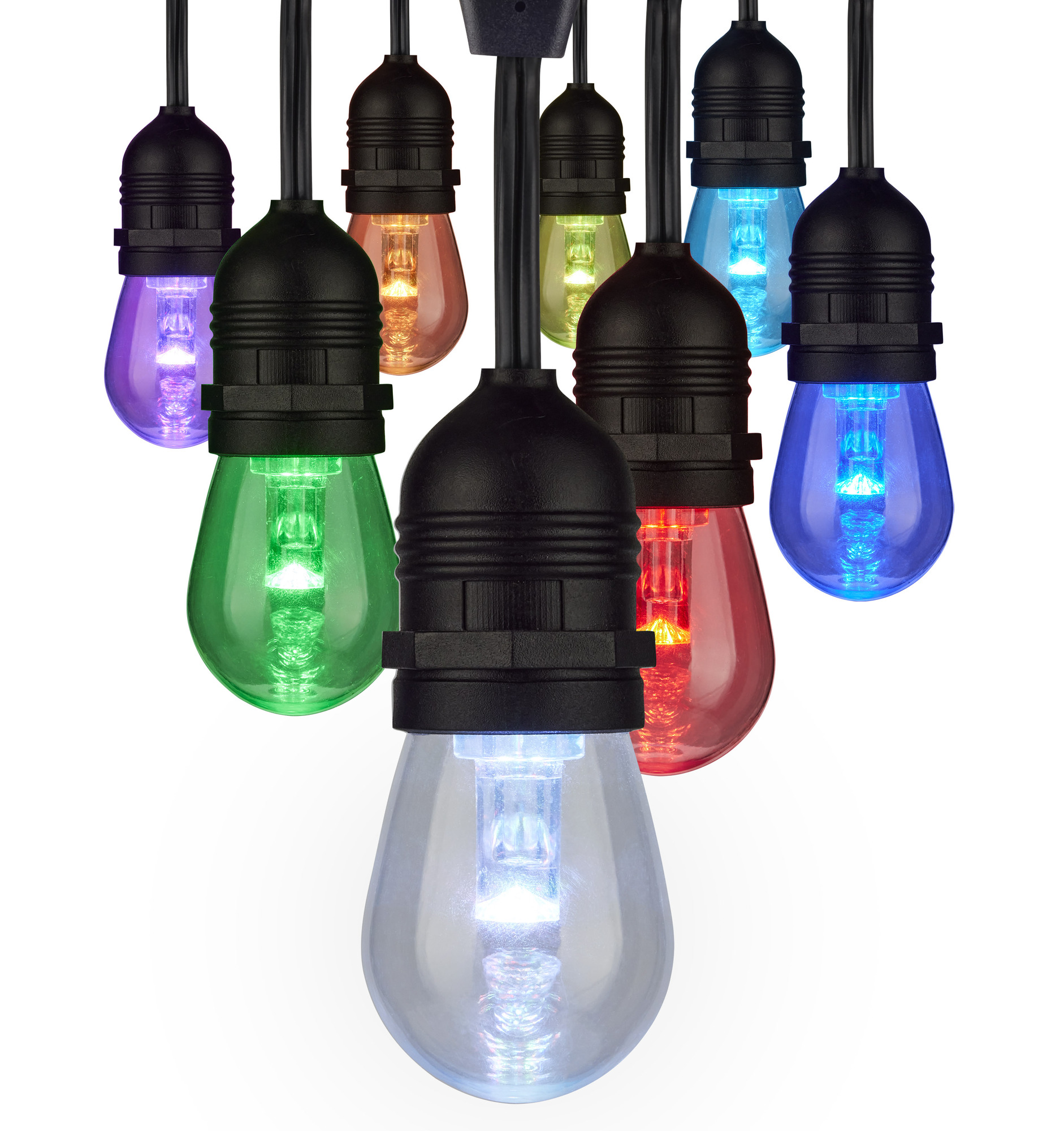 S11290 Dimmable String Light, 12 W Fixture, 120 V, Tunable White, (12) Lamps