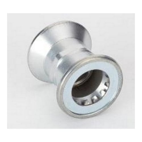 260-MB Bridgeport Mighty-Bite Push-EMT Conduit Coupling, 1/2 in, For Use With EMT Raceway Fitting, Zinc Alloy, Ball Burnished/Mirror Smooth