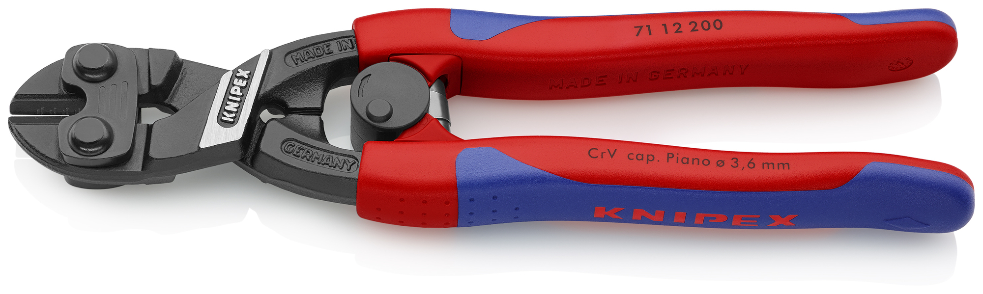 CoBolt High Leverage Compact Bolt Cutters, 8 in., Slim Multi-Component, Spring Loaded