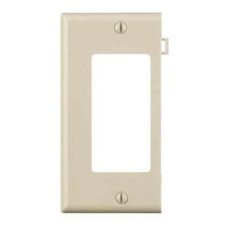 PSE26-T Decora Combination Sectional GFCI Wall Plate/Face Plate, 1 Gangs, Thermoplastic, Light Almond